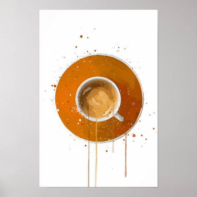 Poster Espresso Orange (Devant)