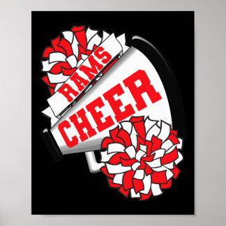 Poster Esprit de cheerleading Rams Cheer Ck à l'école R 