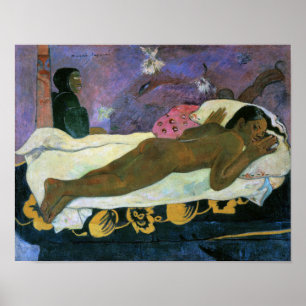 Poster Esprit de l'observation des morts, Gauguin