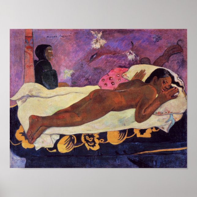 Poster Esprit de l'observation des morts | Paul Gauguin | (Devant)