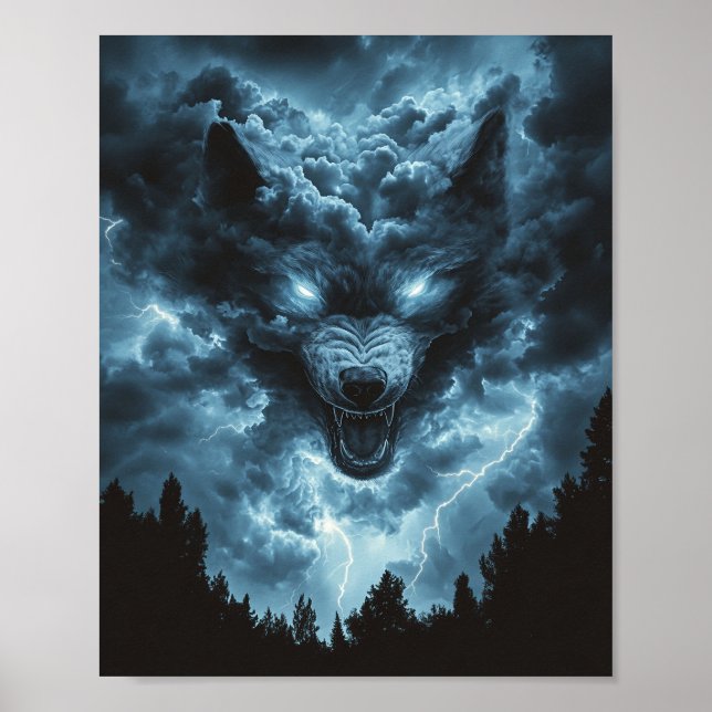Poster Esprit de Loup de Tempête (Devant)