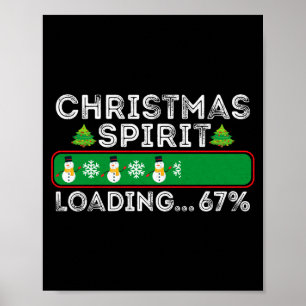 Poster Esprit de Noël Chargement 67 Six Sept Meme Drôle S
