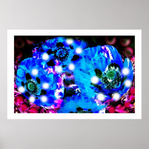 Poster Esprit de pavot bleu