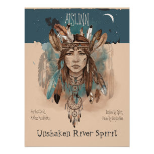 Poster Esprit de Rivière Inébranlable – Art pour Fille In
