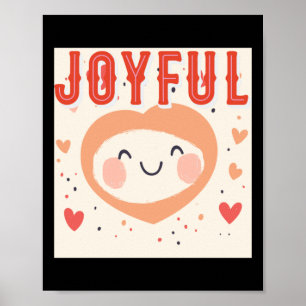 Poster Esprit Joyeux Avec Un Coeur Génial