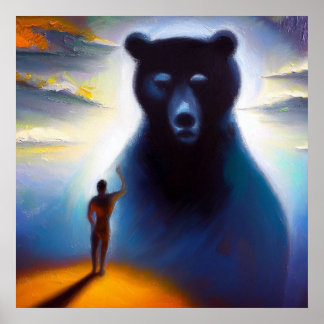 Poster Esprit Ours animal 2