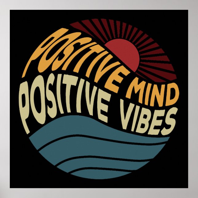 Poster Esprit Positif Vibrations Positives (Devant)