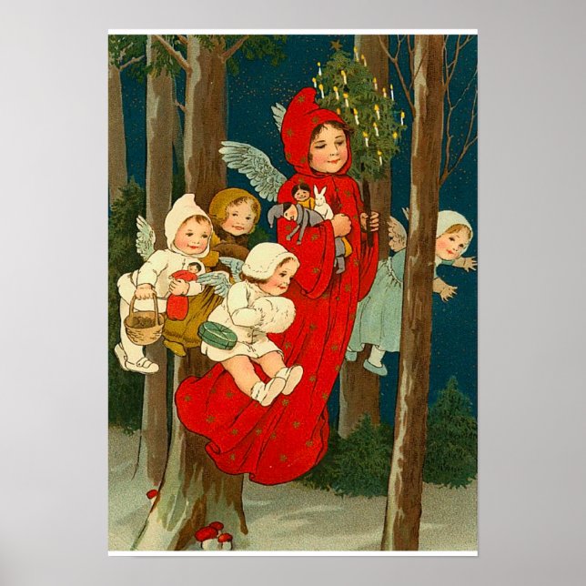Poster Esprits de Noël Vintage (Devant)