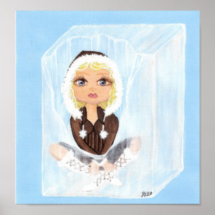 Poster Esquimau en glace Quantum Cutie