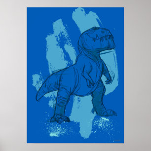 Poster Esquisse de bouton