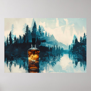 Poster Essence de la nature : la nature dans une bouteill