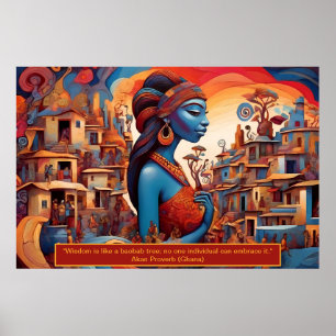 Poster Essence éthérique : Portrait des rêves africains