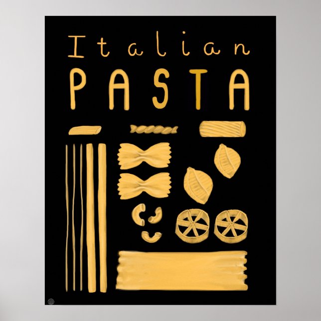 Poster Essentiel Italie - Pâtes italiennes (Devant)