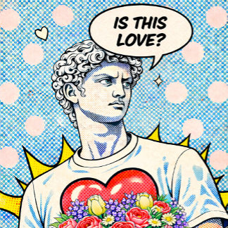 Poster Est-ce de l'amour ? Pop Art Classique
