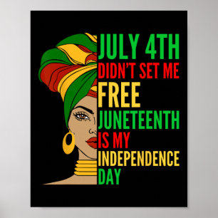 Poster Est-ce que ma fête de l'Indépendance est noire His