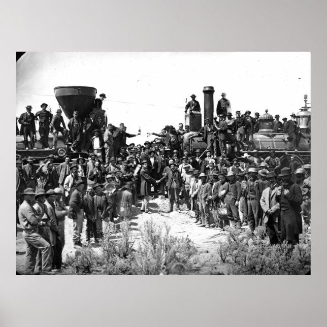 Poster Est et Ouest serrer les mains à la pose du Dernier (Devant)