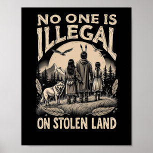 Poster Est Illégal Sur Les Terres Volées 90