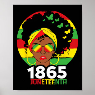 Poster Est ma fête de l'indépendance Femmes noires Libert
