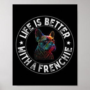 Poster Est Mieux Avec Un Français - French Bulldog