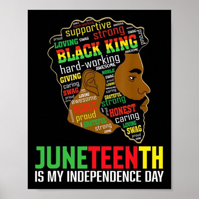 Poster Est mon Jour de l'Indépendance Fête des pères Roi  (Devant)