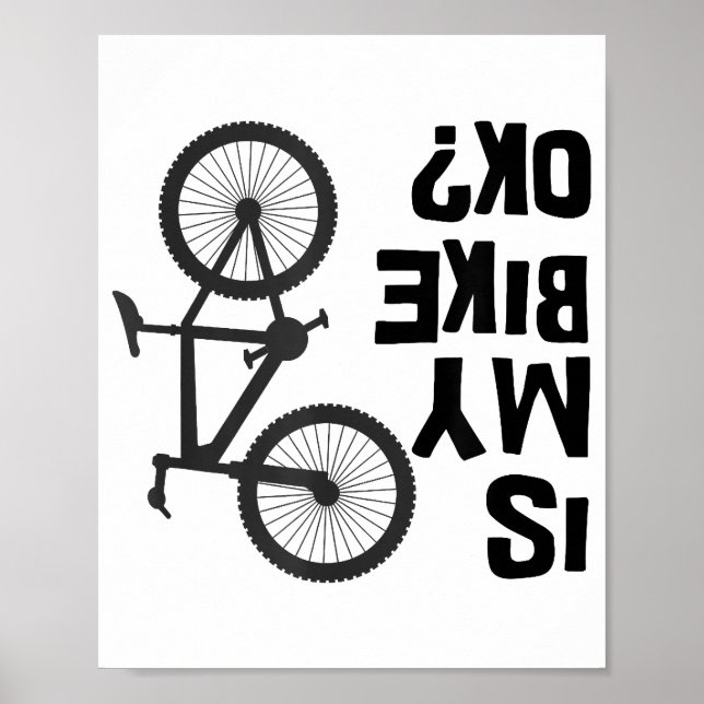 Poster Est Mon Vélo OK Funny VTT (Devant)
