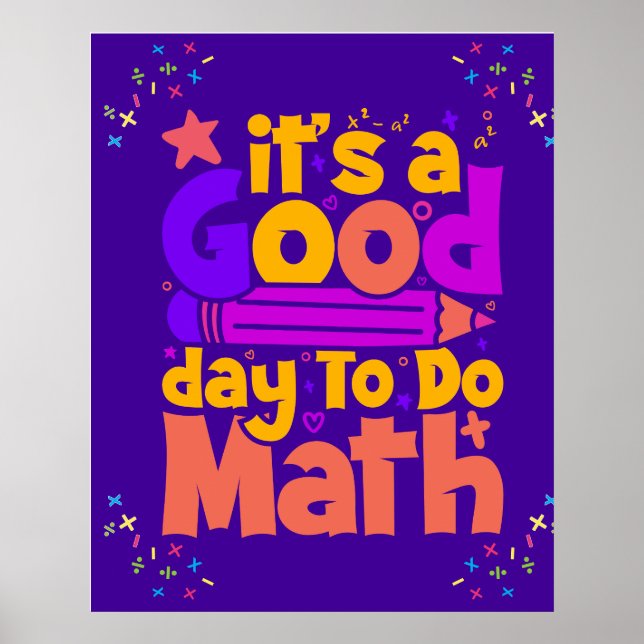 Poster Est Un Bon Jour Pour Faire Les Maths (Devant)