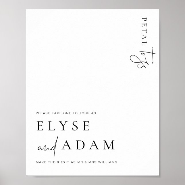 Poster Estelle Moderne Minimale Pétale Signe (Devant)