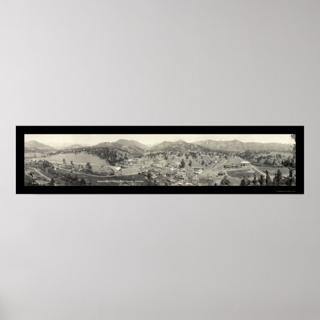 Poster Estes Park Village, CO Photo 1919 (Devant)