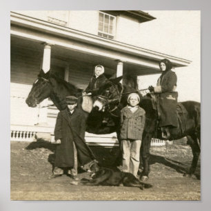 Poster Esther sur l'âne