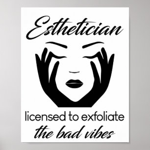 Poster Esthétique Autorisé À Exfolier