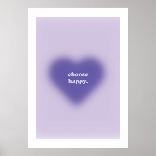Poster esthétique - Choisissez Happy (Devant)