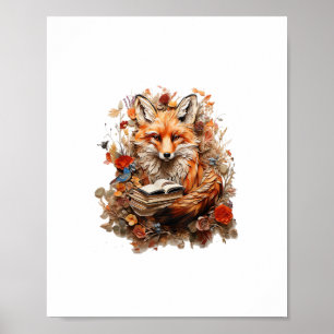 Poster esthétique Cottagecore avec livre Mignon Goblincor