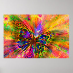 Poster Esthétique papillon d'arrangement