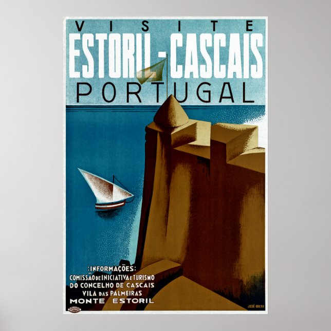 Poster Estoril-Cascais au Portugal (Devant)