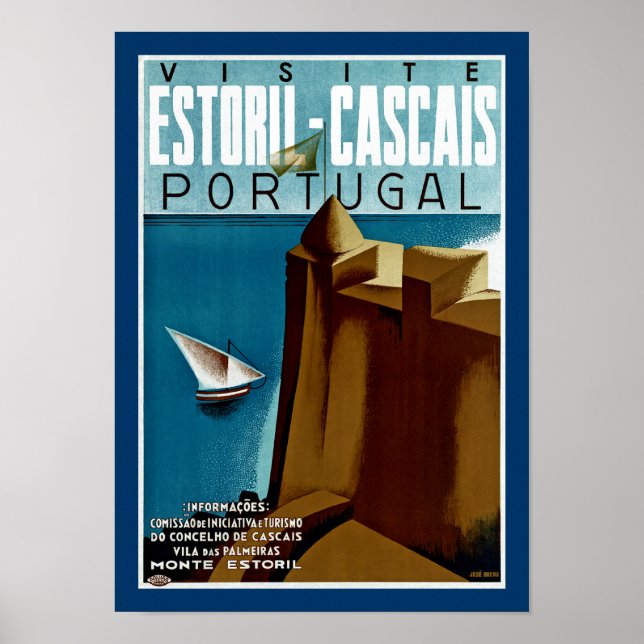Poster Estoril - Cascais Portugal (Devant)