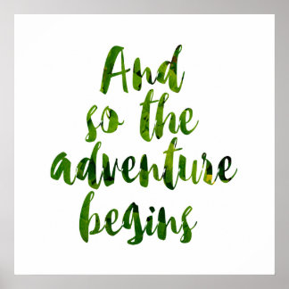 Poster "Et ainsi commence l'aventure"