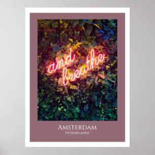 Poster Et Breathe Neon Sign