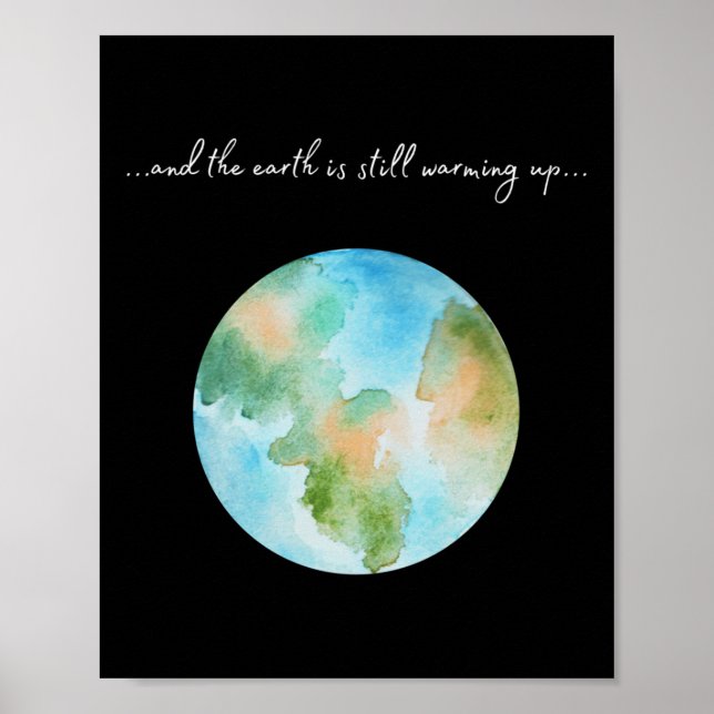 Poster Et ça se réchauffe Réchauffement climatique Enviro (Devant)