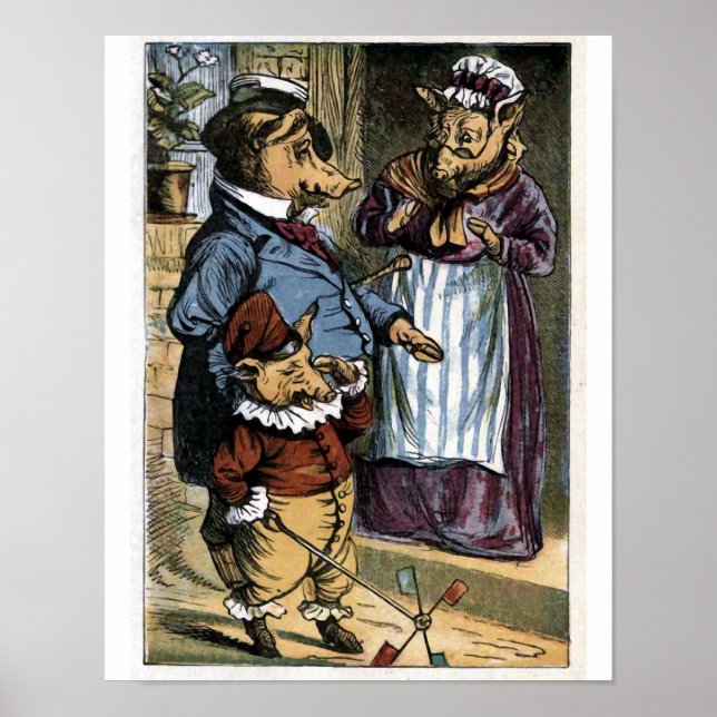 Poster Et ce petit cochon est allé pleurer ...... (Devant)