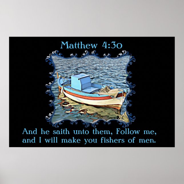Poster Et il leur dit : Matthieu 4:30 (Devant)