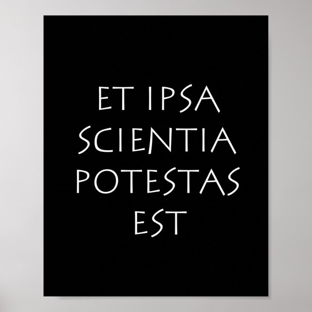 Poster Et ipsa scientia potestas est (Devant)