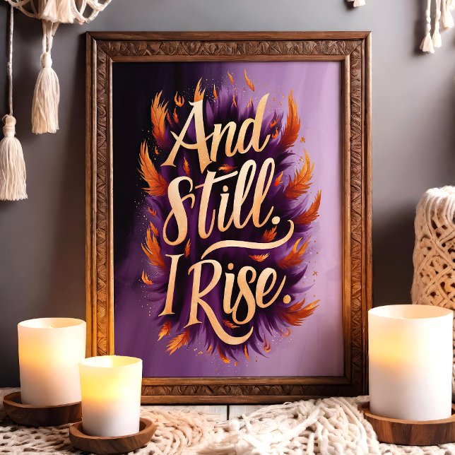 Poster Et Je Sais Encore Inspirer Plumes Mur Art (Créateur téléchargé)