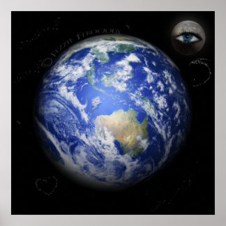 Poster ... Et La Lune Surveille La Terre.