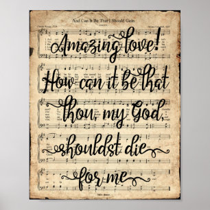 Poster Et peut-il être scripté Hymne Print