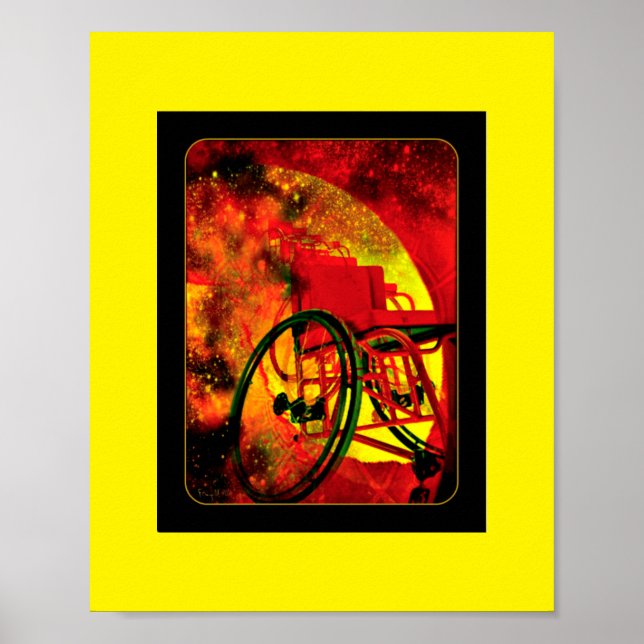 Poster "Et si le Jeu de Dieu était un fauteuil roulant" (Devant)