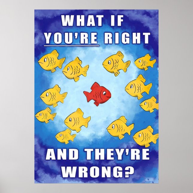 Poster Et Si Vous Avez Raison Et Qu'Ils Ont Tort (Devant)