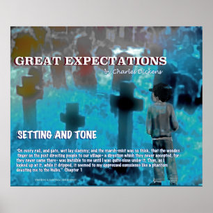 Poster Établissement et ton de grandes expectatives