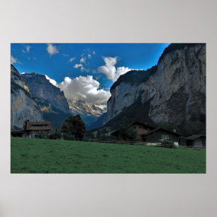 Poster Étage de la vallée de Lauterbrunnen