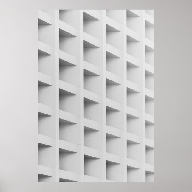 Poster étagère cubique blanche (Devant)