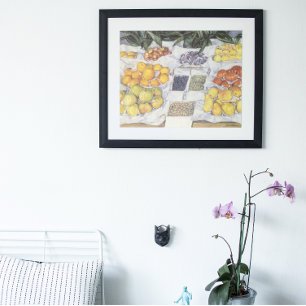 Poster Étal de fruits par Gustave Caillebotte, Art Vintag